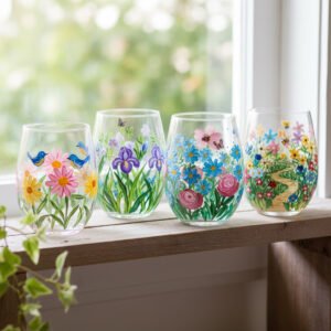 Hand Painted Glassware